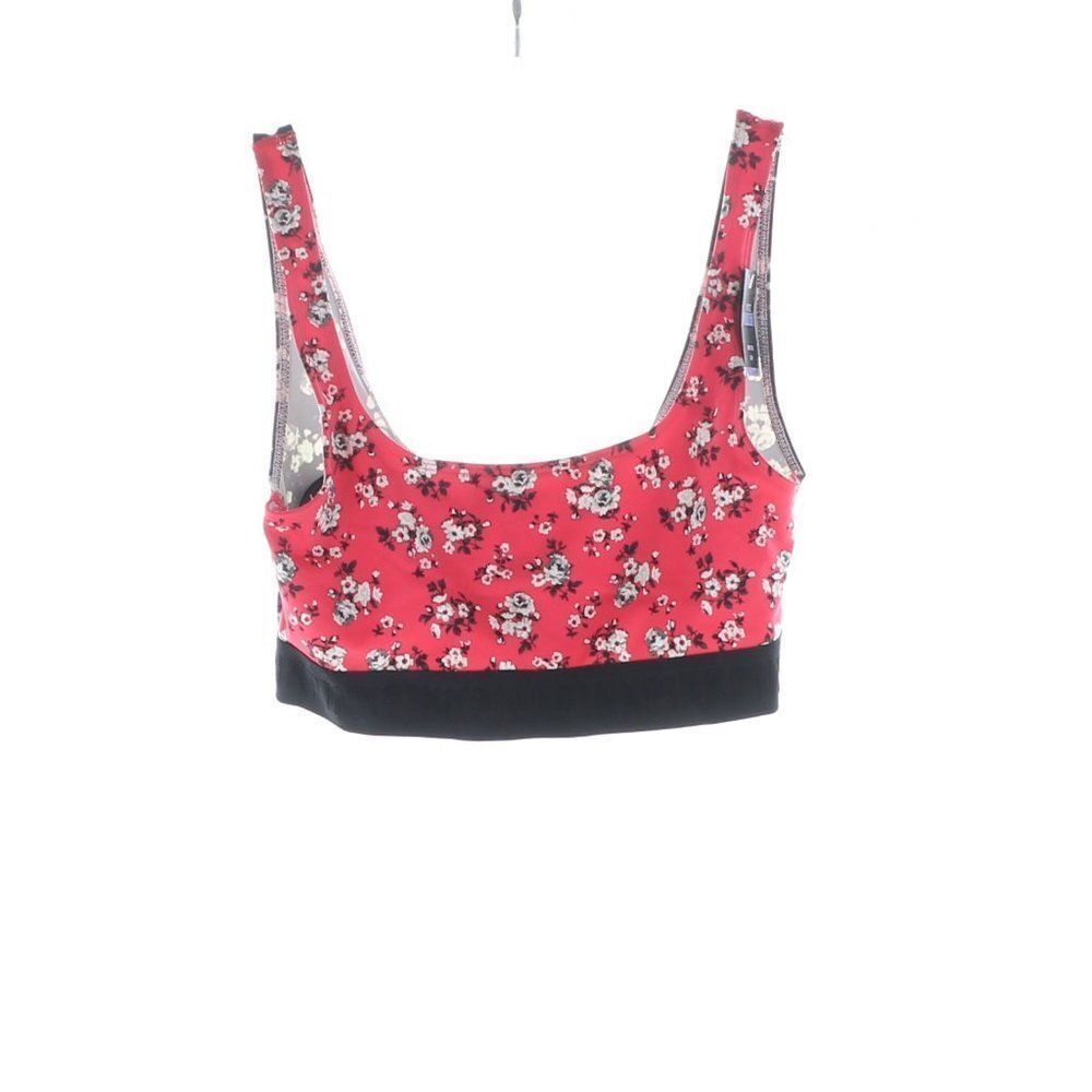NWT PINK Victoria’s Secret Floral Mixed Print Sports Bra Red & Black S - Picture 8 of 9